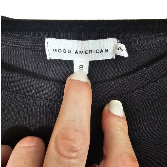 Good American The Cotton Cropped Tee•Size M•NWOT - Picture 12 of 12